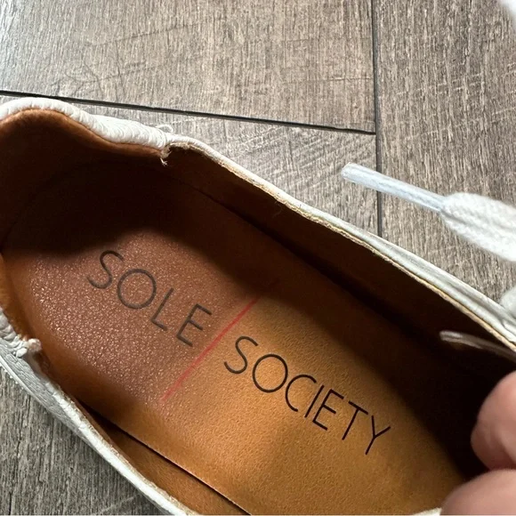 Sole Society White Lace Sneakers - Picture 7 of 7